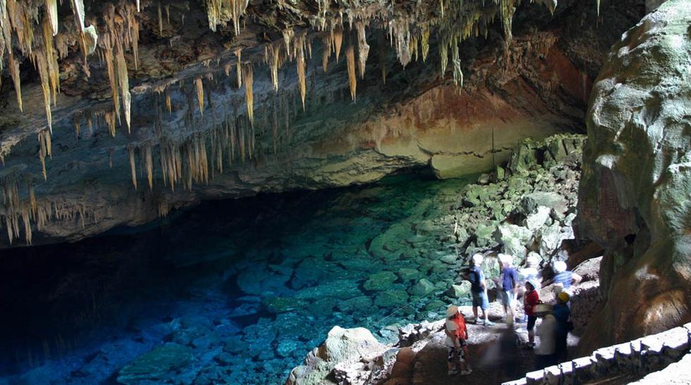 Curiosidades de la Gruta del Lago Azul.